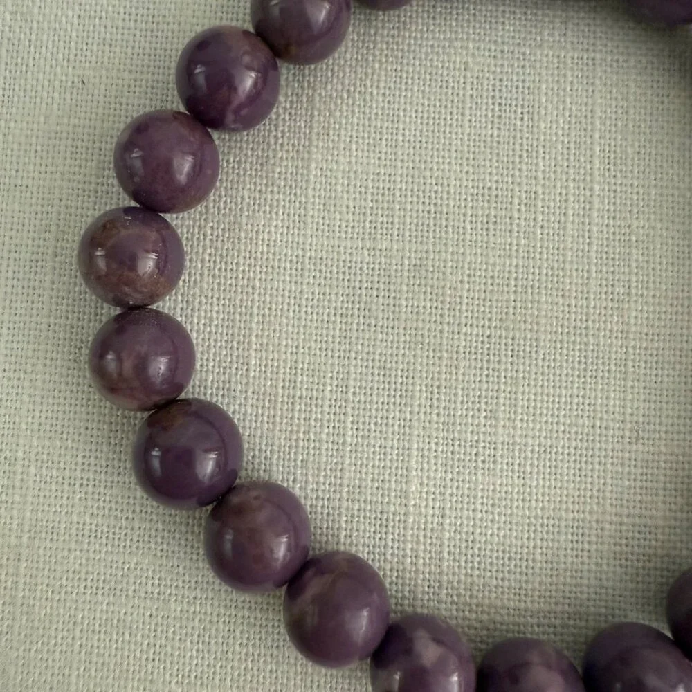 Purple Amethyst Crystal Bracelet Size 6.25